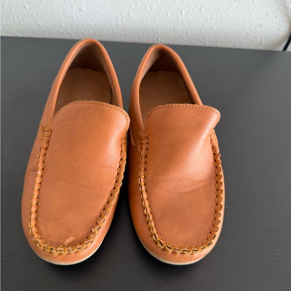 Kids Tan Loafers - Picture 1 of 4